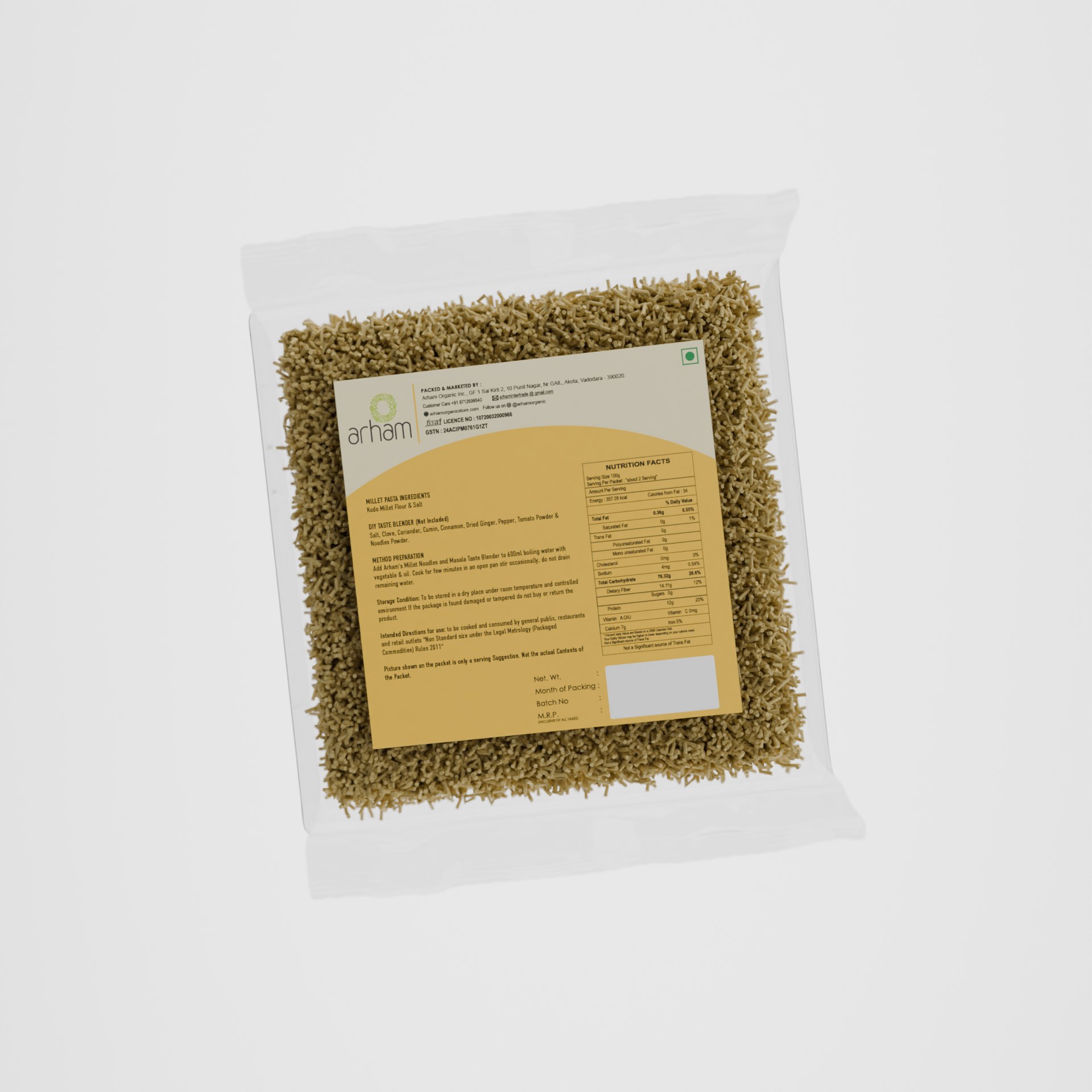 Kodo Millet Noodles