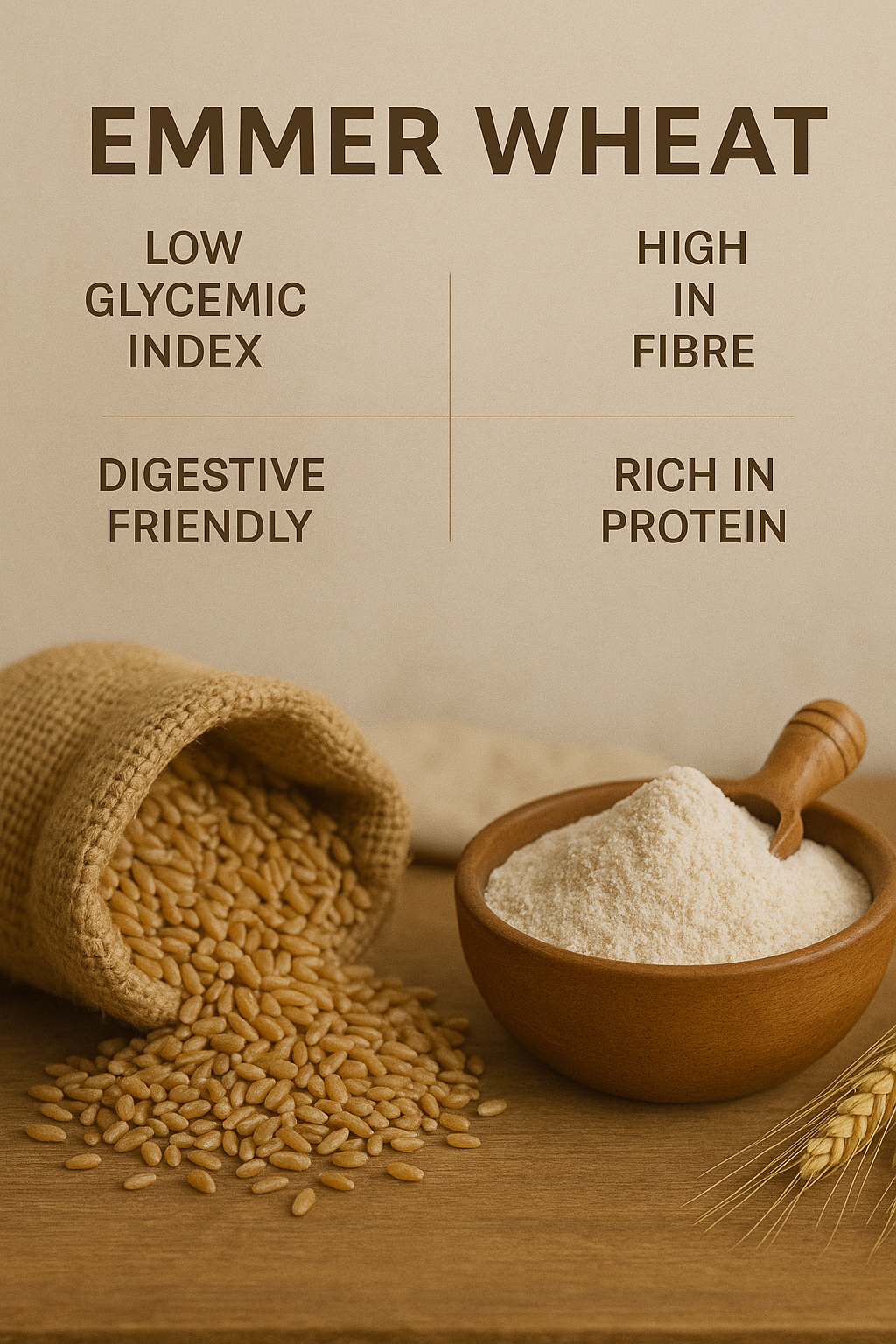 Arham Emaar Wheat / Khapli Wheat (Emmer Wheat)