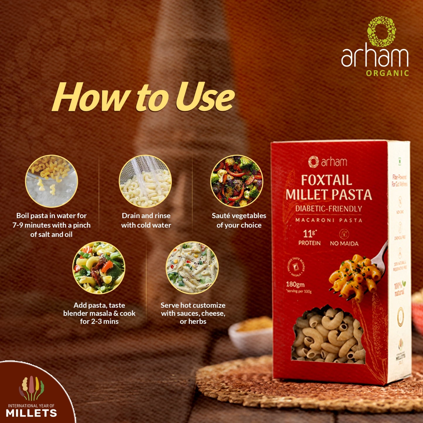 Foxtail Millet Pasta