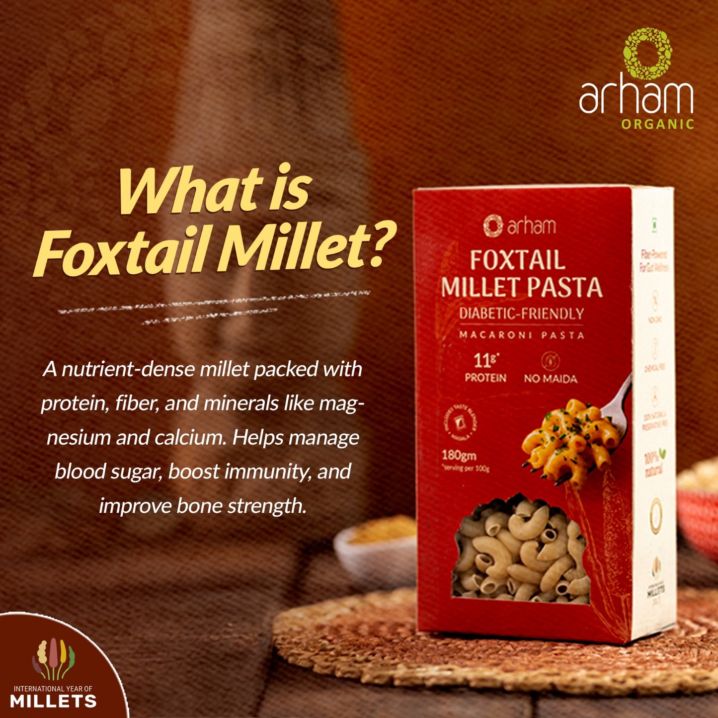 Foxtail Millet Pasta
